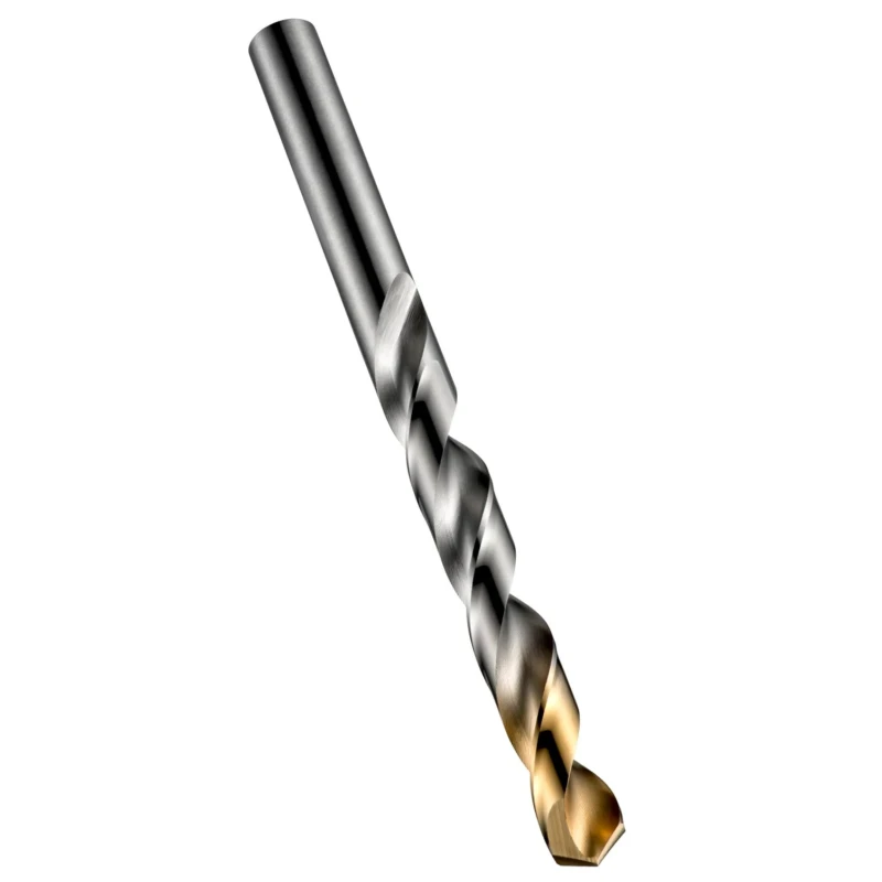 Dormer High Speed Steel Tin 4mm Drill Bit, 75mm Overall Length, 4 Flutes, Titanium Nitride Coated A002S4.0