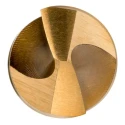 Dormer High Speed Steel Tin 4mm Drill Bit, 75mm Overall Length, 4 Flutes, Titanium Nitride Coated A002S4.0