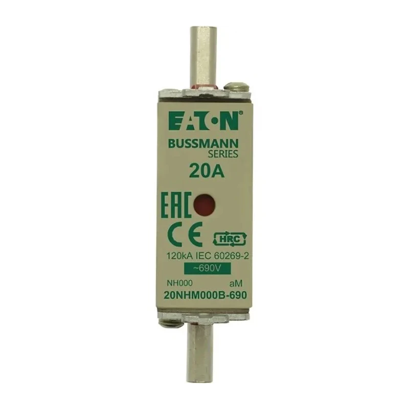 Eaton 20A NH Fuse NH000 690V AC Industrial Motor Protection NH000 