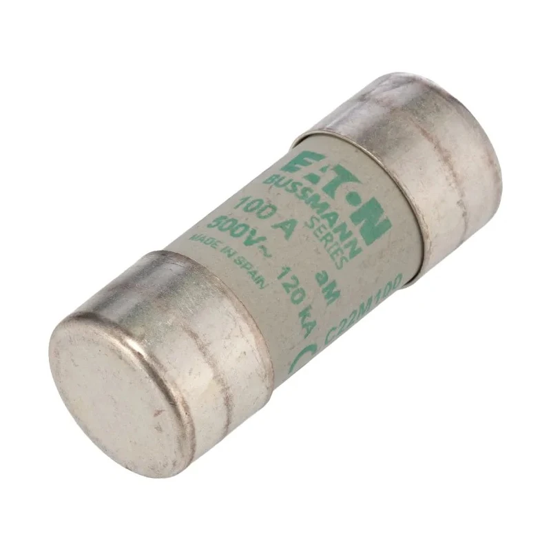 Eaton 100A M Ceramic Cartridge Fuse 22 x 58 mm, Medium Acting, 500V AC C22M100