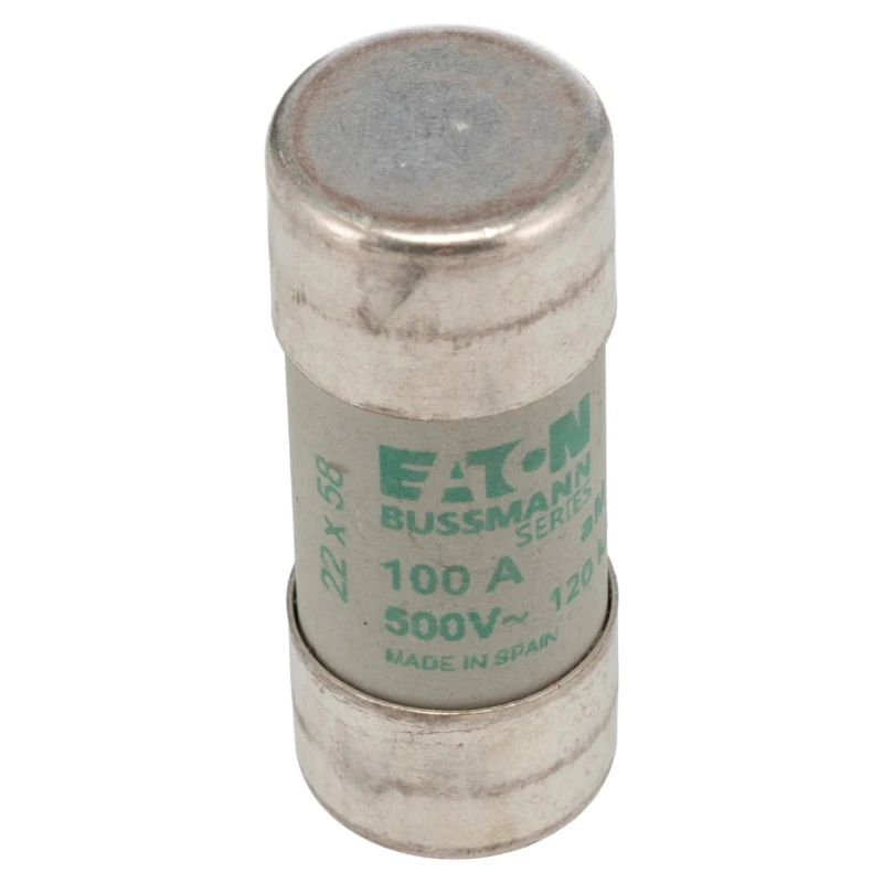 Eaton 100A M Ceramic Cartridge Fuse 22 x 58 mm, Medium Acting, 500V AC C22M100