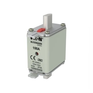 Eaton 100A Centred Tag Fuse NH00 500V AC High Rupture Capacity Bladed Tag 
