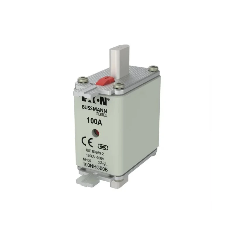 Eaton 100A Centred Tag Fuse NH00 500V AC High Rupture Capacity Bladed Tag 