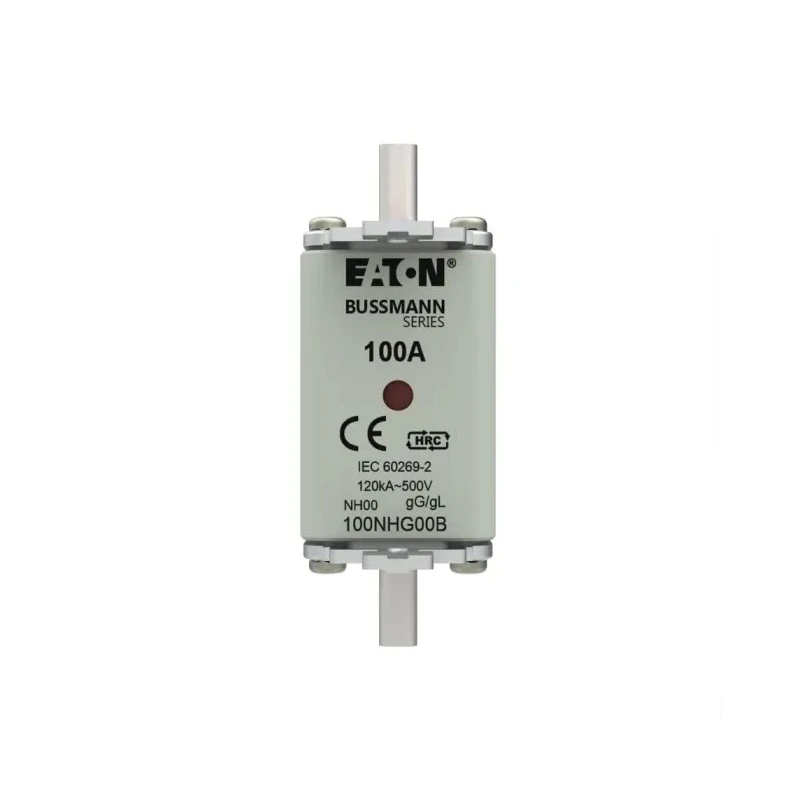 Eaton 100A Centred Tag Fuse NH00 500V AC High Rupture Capacity Bladed Tag 