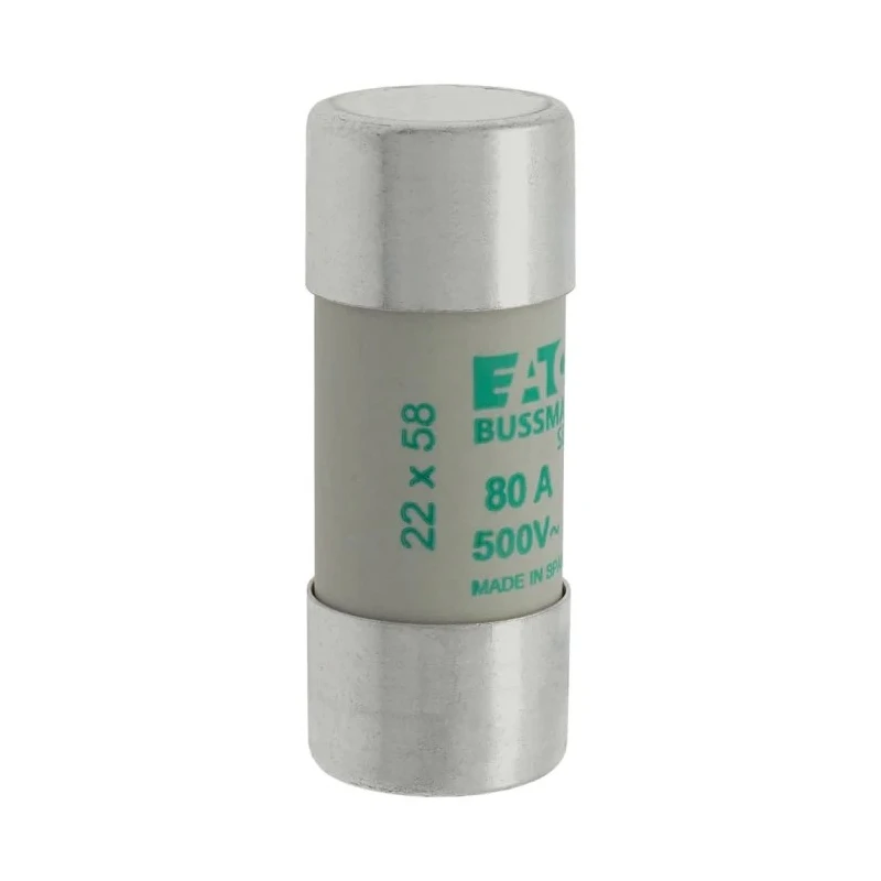 Eaton 80A AM Ceramic Cartridge Fuse 22 x 58 mm 500V AC C22M80