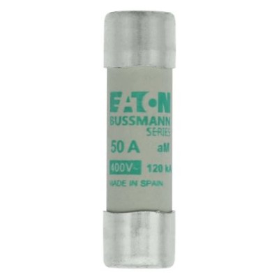 Eaton 50A AM Ceramic Cartridge Fuse 14 x 51 mm 400V AC C14M50
