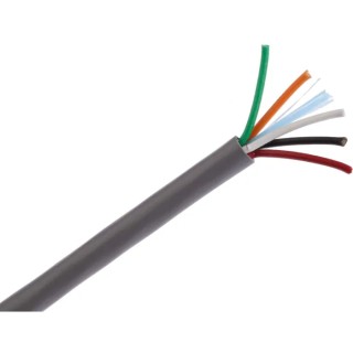 Alpha Wire Alpha Essentials Communication Control Cable 5 Cores 0.35mm² 22 AWG Unscreened 30m Length 150V 1175C SL005