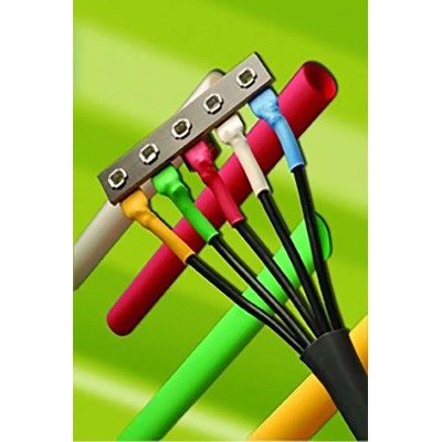 Alpha Wire Heat Shrink Tubing Black 15.88 mm Sleeve Diameter 7.6 m Length 2:1 Shrink Ratio FIT Shrink Tubing F6005/8 BK008