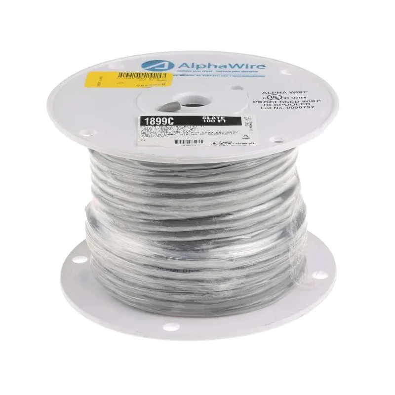 Alpha Wire Alpha Essentials Communication & Control Multi-Core Industrial Cable 2 Cores 1.32mm² 16 AWG 1899C SL005