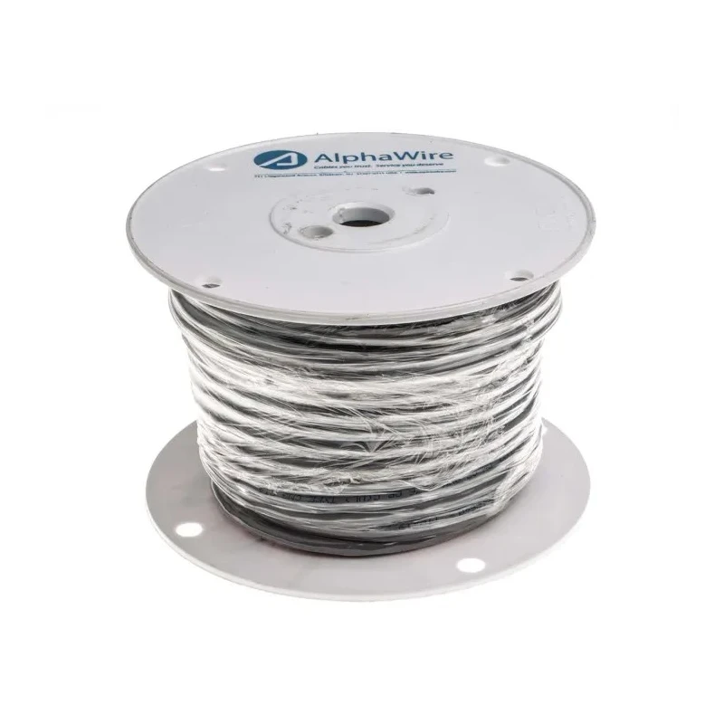 Alpha Wire Alpha Essentials Communication & Control Control Cable 8 Cores 0.35mm² 22 AWG Screened 300V 30m Grey 1298C SL005