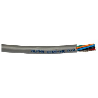 Alpha Wire Alpha Essentials Communication & Control Control Cable, 6 Cores, 0.35mm² 22 AWG, Screened, 30 m, Grey 1296C SL005