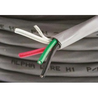 Alpha Wire Alpha Essentials Communication & Control Control Cable 4 Cores 0.35mm² 22 AWG Screened 30m Grey 6340 SL005