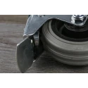 RS PRO Swivel Castor with 70 kg Load Capacity, 75 mm Rubber Wheel, Pressed Steel Frame, Brake Included 828-6303
