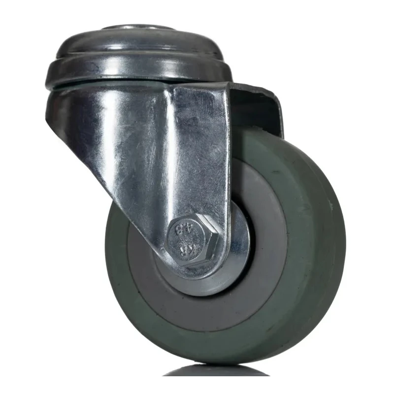 RS PRO Swivel Castor, 50 kg Capacity, 50 mm Wheel Diameter, Rubber Tyres, Plain Bearing, Swivel Bracket 828-6334