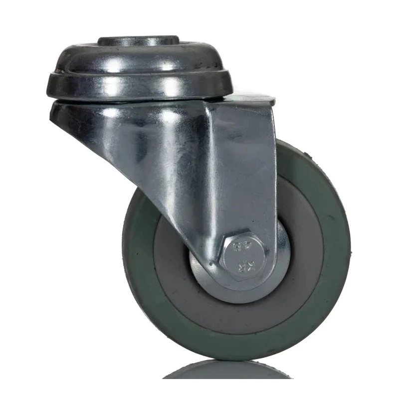 RS PRO Swivel Castor, 50 kg Capacity, 50 mm Wheel Diameter, Rubber Tyres, Plain Bearing, Swivel Bracket 828-6334