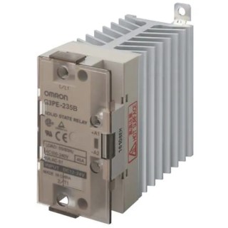Omron Solid State Relay 35 A Load, 240 V AC Load, 24 V DC Control, DIN Rail Mount G3PE