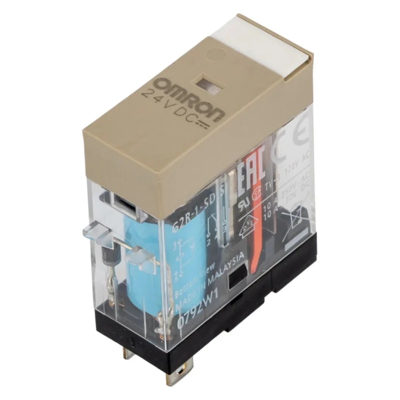 Omron Power Relay 24V DC Coil 10A Switching Current SPDT Plug-In Terminal G2R-1-SD 24VDC (S)