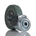 RS PRO Medium Duty Swivel Castor with Rubber Wheel 100 mm Diameter, 80 kg Load Capacity 828-6347