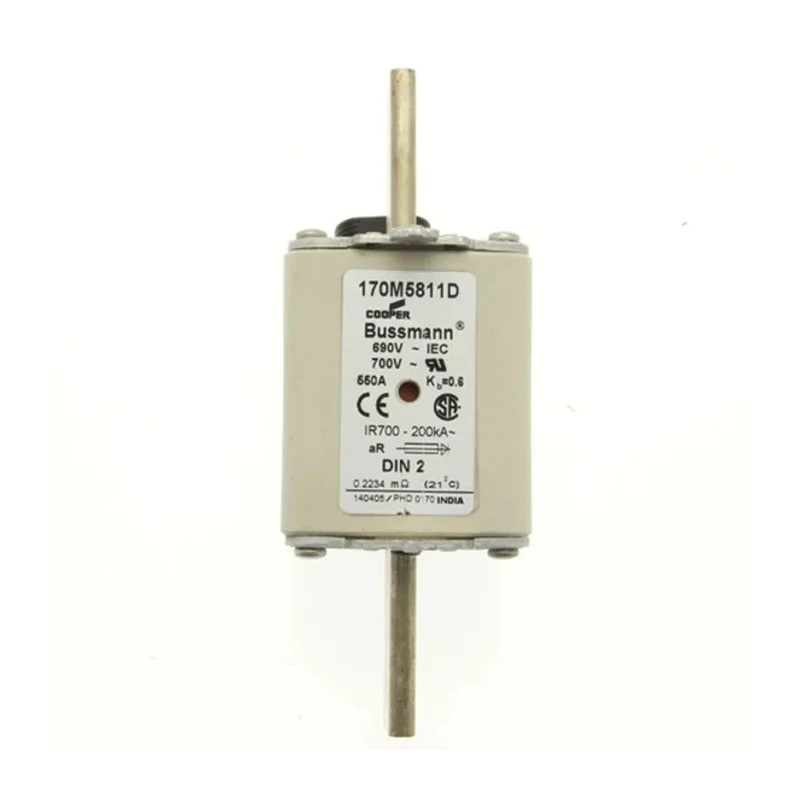 Eaton 550A Centred Tag Fuse NH2 690V AC High-Speed Fast Acting Dual Indication 170M5811D