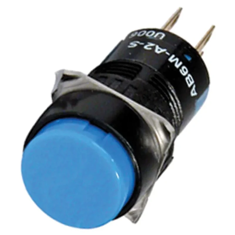 Idec Push Button Switch Momentary Panel Mount 16.2 mm Cutout SPDT IP65 250 V AC AB6M-M1P-S