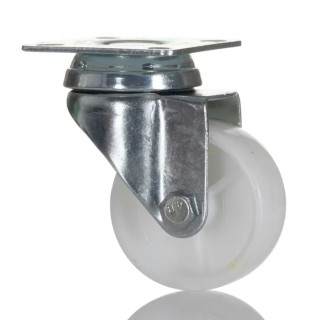 RS PRO Swivel Castor, 50 kg Load Capacity, 50 mm Polypropylene Wheel, 72 mm Height, Light Duty 828-6268