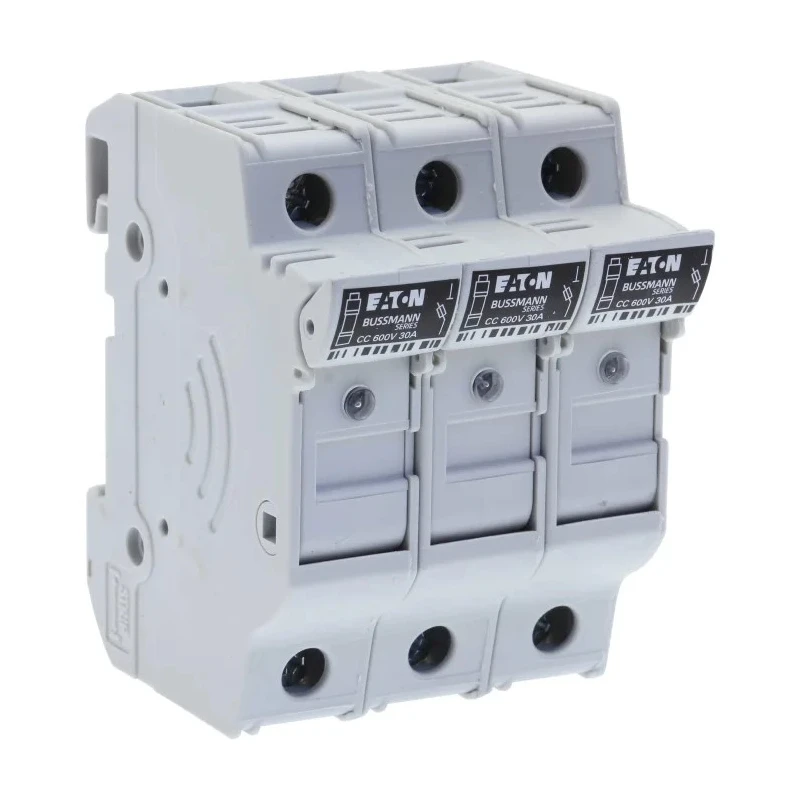 Eaton 30A 3-Pole Fuse Holder, 600V DIN Rail Mount CHCC3DIU