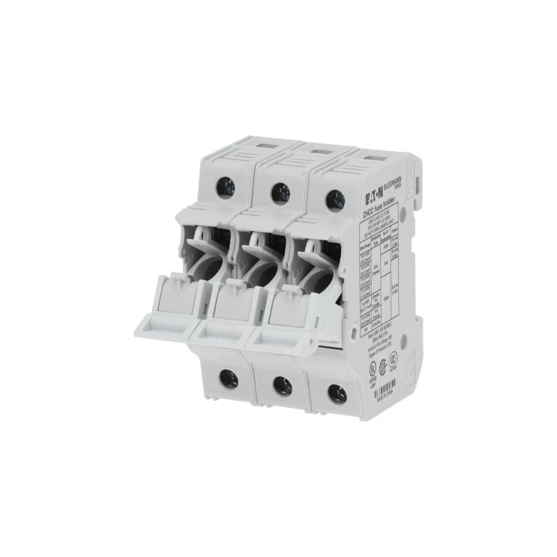 Eaton 30A 3-Pole Fuse Holder, 600V DIN Rail Mount CHCC3DIU