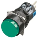 Idec AB Series Push Button Switch, Momentary, Panel Mount, 16.2 mm Cutout, SPDT, IP65, 250V AC AB6M-M1P-G