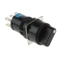 Idec Selector Switch DPDT 2 Positions Solder Lug Terminal IP40/IP65 Momentary/Maintained AS6M-2Y2P