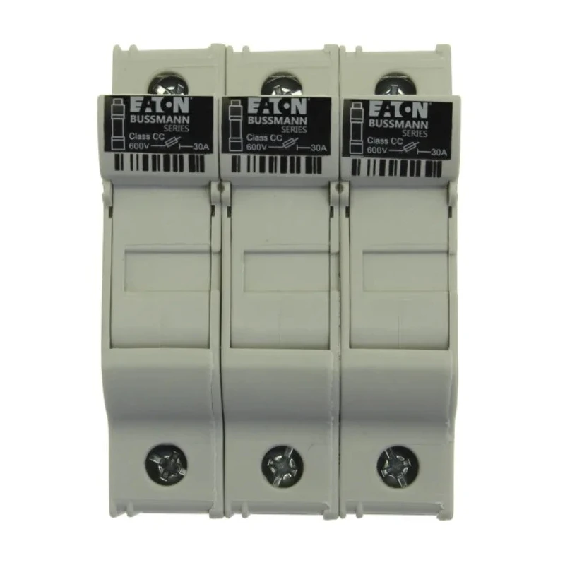 Eaton 30A Rail Mount Fuse Holder 3-Pole 600V AC CHCC3DU