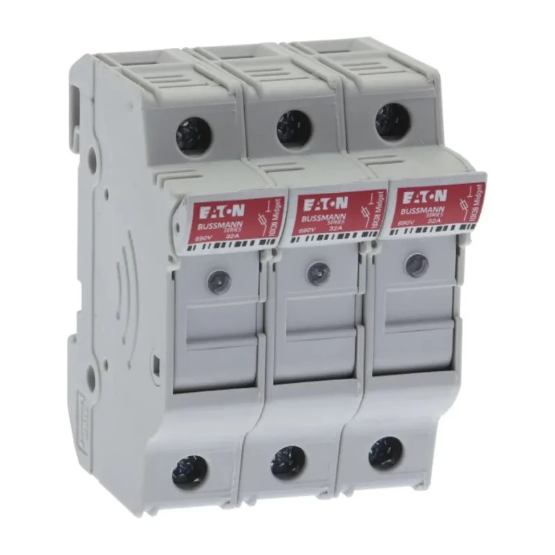 Eaton 30A Rail Mount Fuse Holder 3-Pole 600V AC CHCC3DU