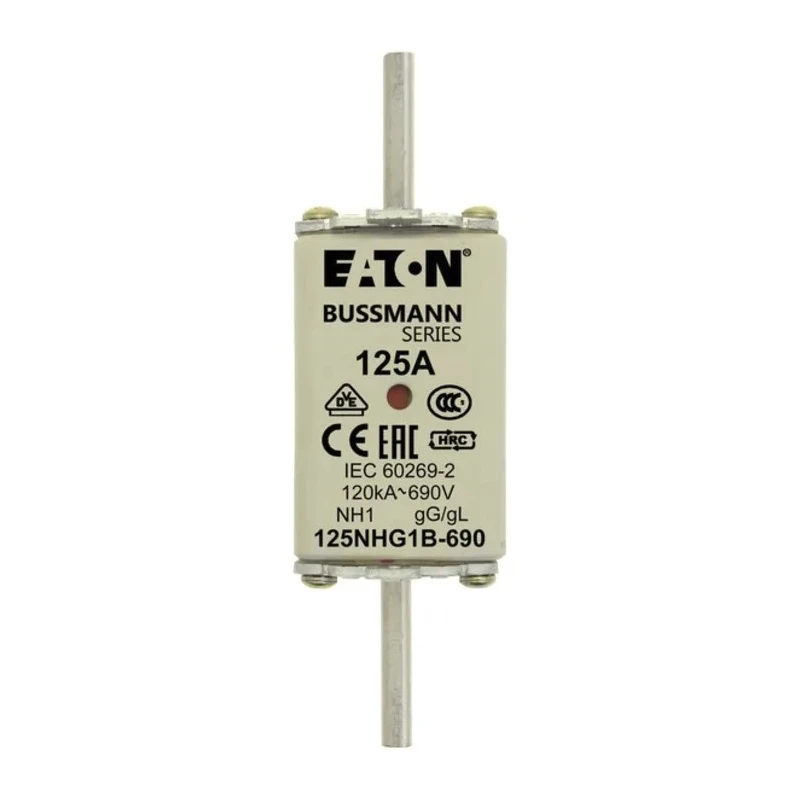 Eaton 125A Centred Tag Fuse NH1 690V ac 125NHG1B-690