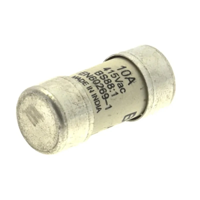 Eaton 10A Ceramic Cartridge Fuse 13 x 29 mm, 415V AC, Ceramic Body, Model SMD10