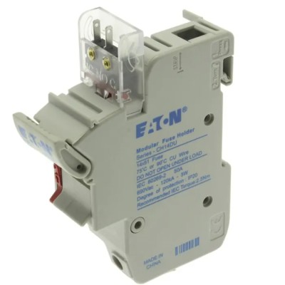 Eaton Rail Mount Fuse Holder 50A 1 Pole 690V AC 750V DC Screw Terminal CH141DMSU-F