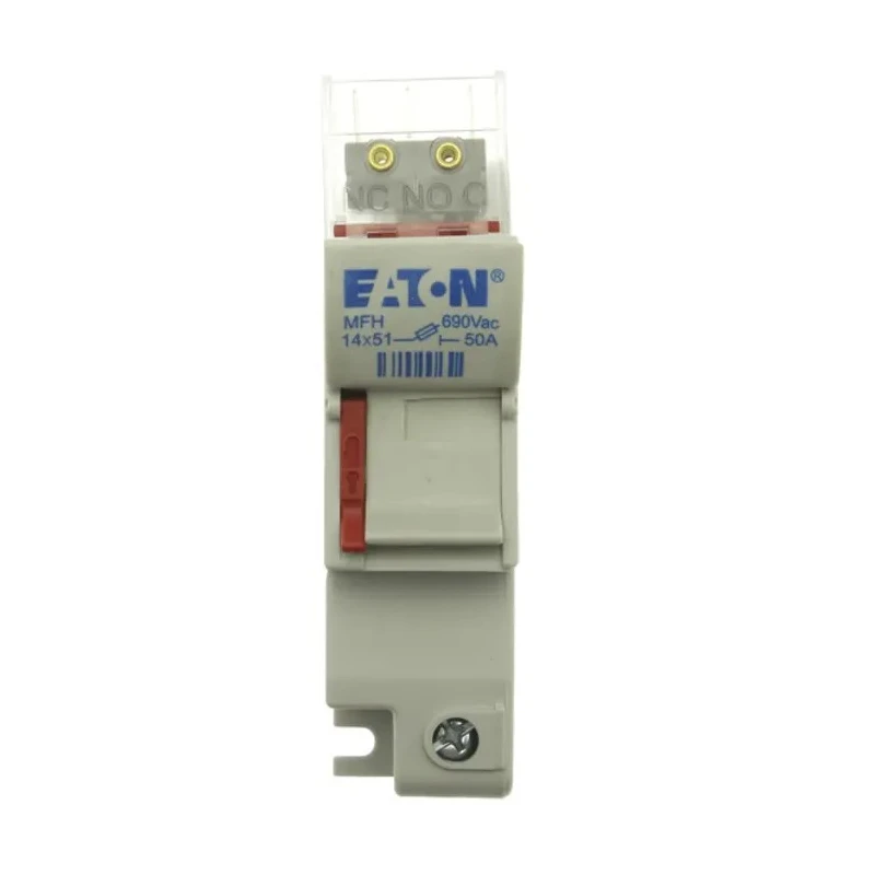 Eaton Rail Mount Fuse Holder 50A 1 Pole 690V AC 750V DC Screw Terminal CH141DMSU-F