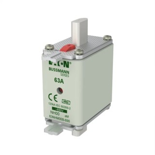 Eaton 63A Centred Tag Fuse NH00 690V AC High Rupture Capacity Dual Indication NH00 
