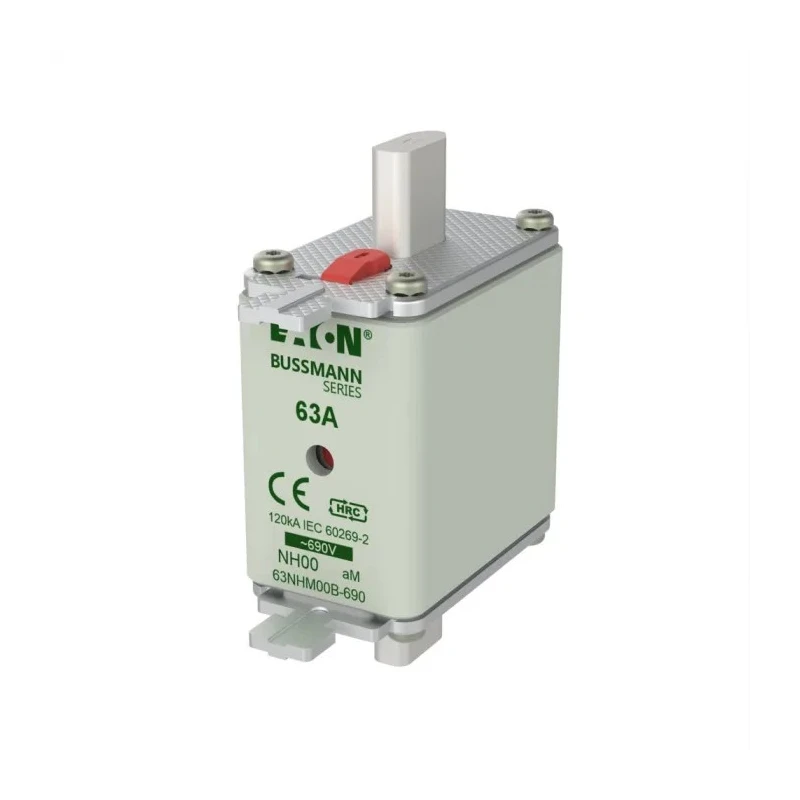 Eaton 63A Centred Tag Fuse NH00 690V AC High Rupture Capacity Dual Indication NH00 