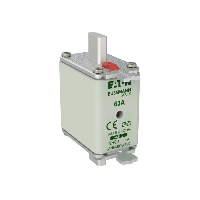 Eaton 63A Centred Tag Fuse NH00 690V AC High Rupture Capacity Dual Indication NH00 