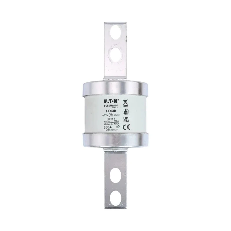 Eaton 630A Bolted Tag Fuse C2 Size, 550 V AC, 400 V DC, 185 mm Fixing Centres FF630
