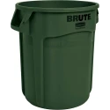 Rubbermaid Commercial Products BRUTE 75.7L Green Polyethylene Waste Bin FG262000DGRN