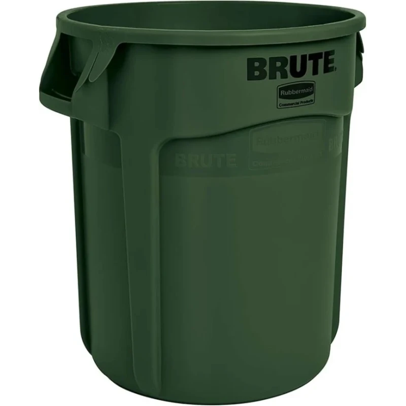 Rubbermaid Commercial Products BRUTE 75.7L Green Polyethylene Waste Bin FG262000DGRN