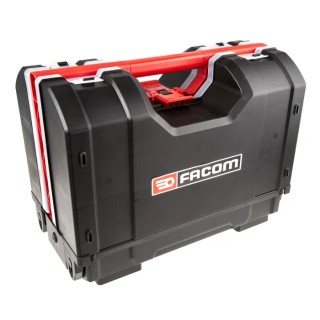 Facom Plastic Tool Box Black Red with 3 Compartments 234 x 426 x 316 mm BP.Z46APB