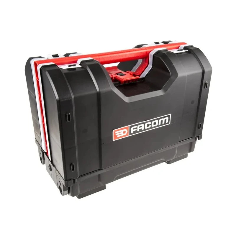 Facom Plastic Tool Box Black Red with 3 Compartments 234 x 426 x 316 mm BP.Z46APB