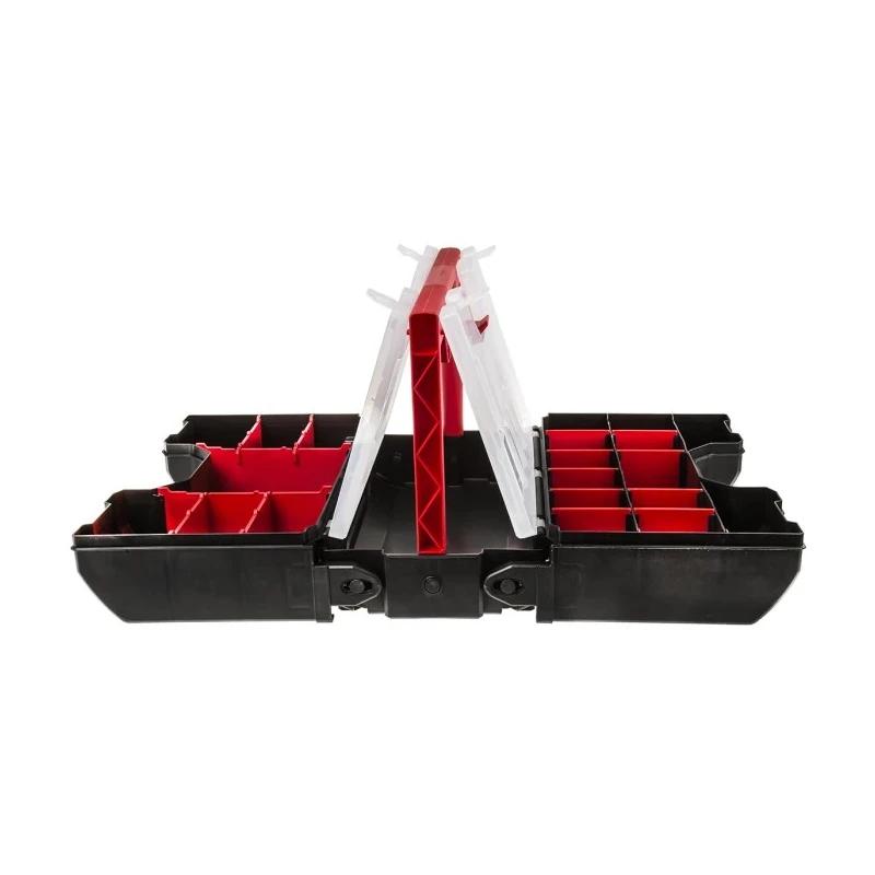 Facom Plastic Tool Box Black Red with 3 Compartments 234 x 426 x 316 mm BP.Z46APB