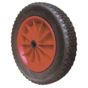 Guitel Hervieu Polyurethane Trolley Wheel Red Black 400mm Diameter 83mm Width 180kg Load Capacity 6024002058