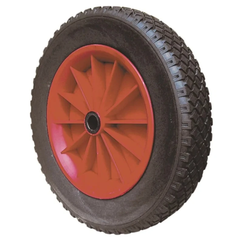 Guitel Hervieu Polyurethane Trolley Wheel Red Black 400mm Diameter 83mm Width 180kg Load Capacity 6024002058