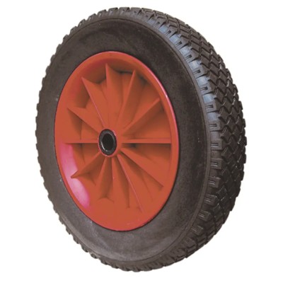 Guitel Hervieu Red, Black Polyurethane Trolley Wheel 400mm Diameter 83mm Width 180kg Load Capacity 6024002558