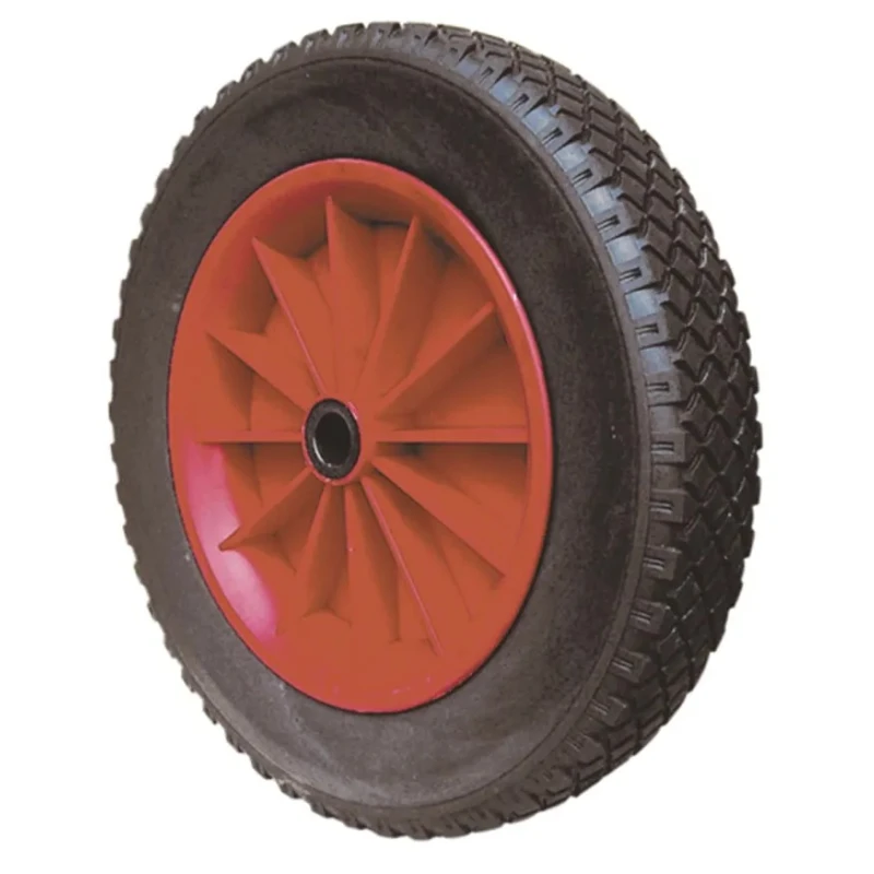 Guitel Hervieu Red, Black Polyurethane Trolley Wheel 400mm Diameter 83mm Width 180kg Load Capacity 6024002558