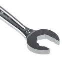 Facom Standard Open End Combined Ratchet Spanner 19 mm, Chrome Vanadium Steel, 247mm Length 467BR.19