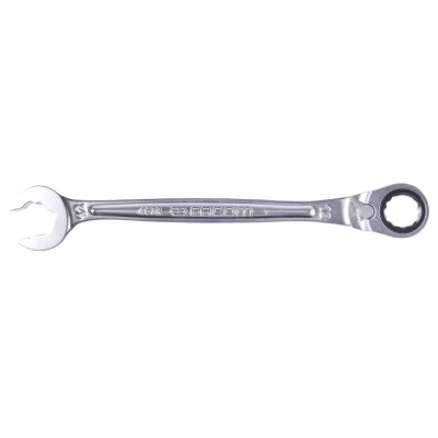 Facom Metric Fast Open End Combined Ratchet 12 mm, 171mm Overall Length, Chrome Vanadium Steel 467BR.12